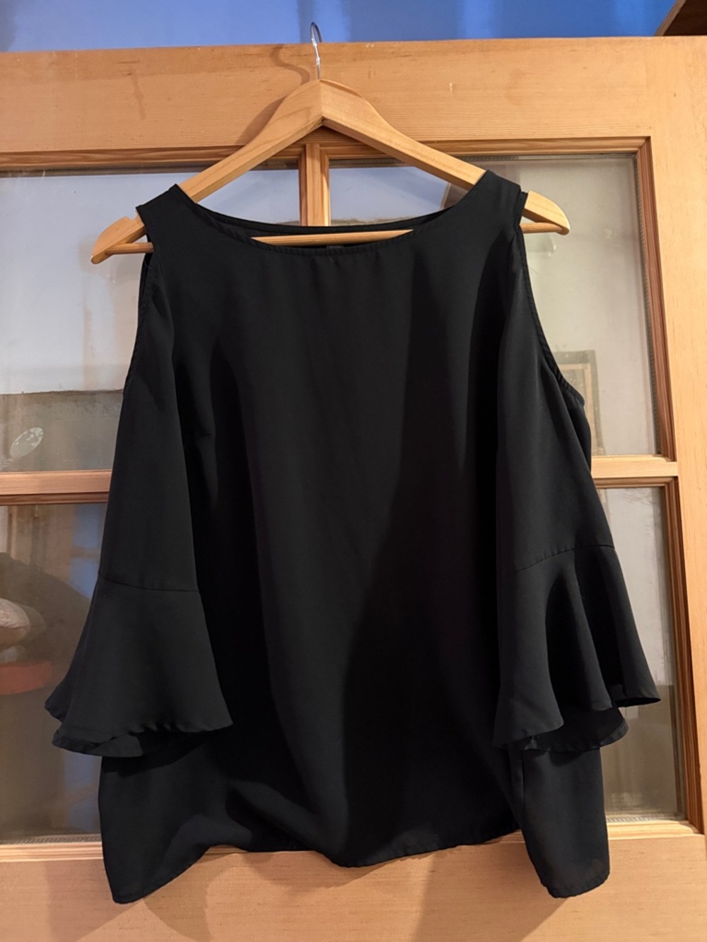 Black Top with Logo Tag